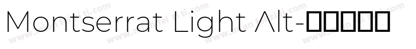Montserrat Light Alt字体转换